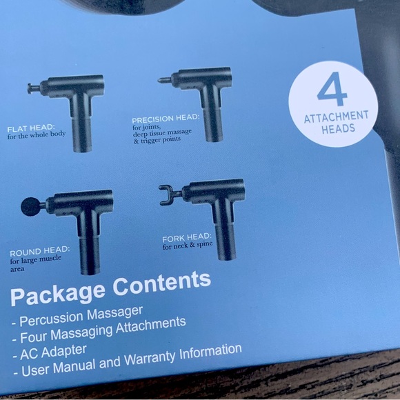 wayland square handheld deep tissue percussion massager - Picture 2 of 4